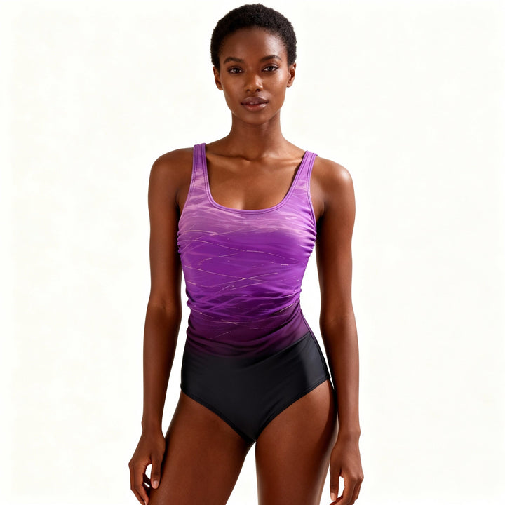 Mune | One-Piece Sports Swimsuit – Quick-Drying Comfortable & Trendy Ombre Design