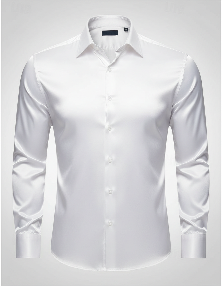 Elegant men's silk shirt
