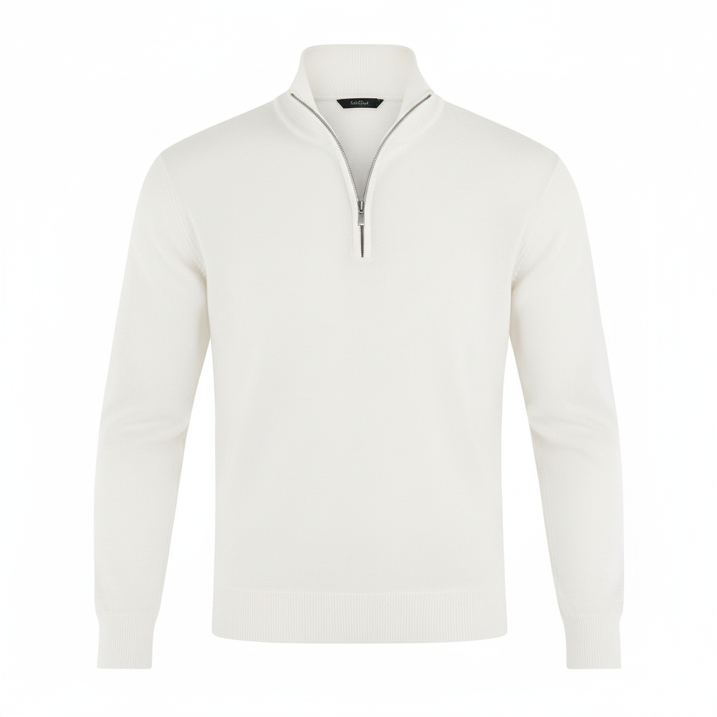 Elegant Merino Comfort Sweater Women Zipper Modern Knitwear