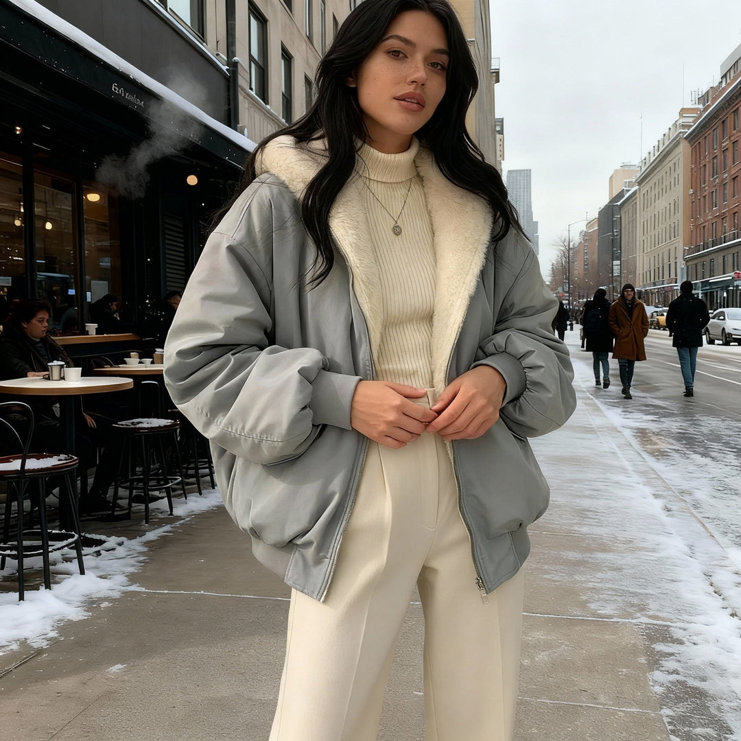 Mune | Thermo Comfort Oversized Fleece Winter Coat Women