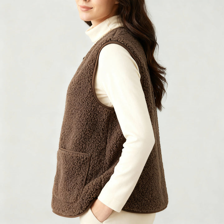 Winter Warm Elegant Fleece Vest Women