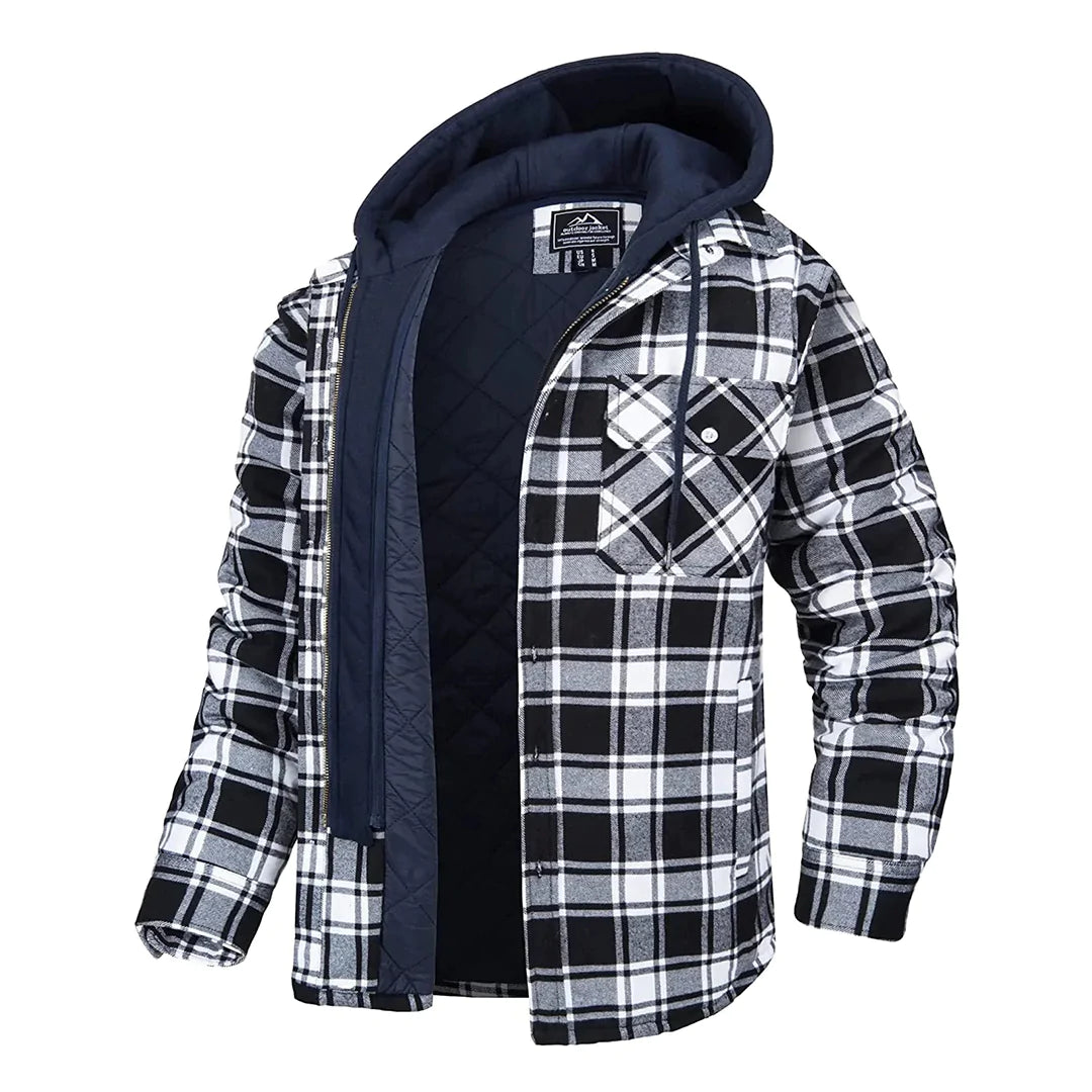 Mune | Checked Men's Coat with Classic Touch