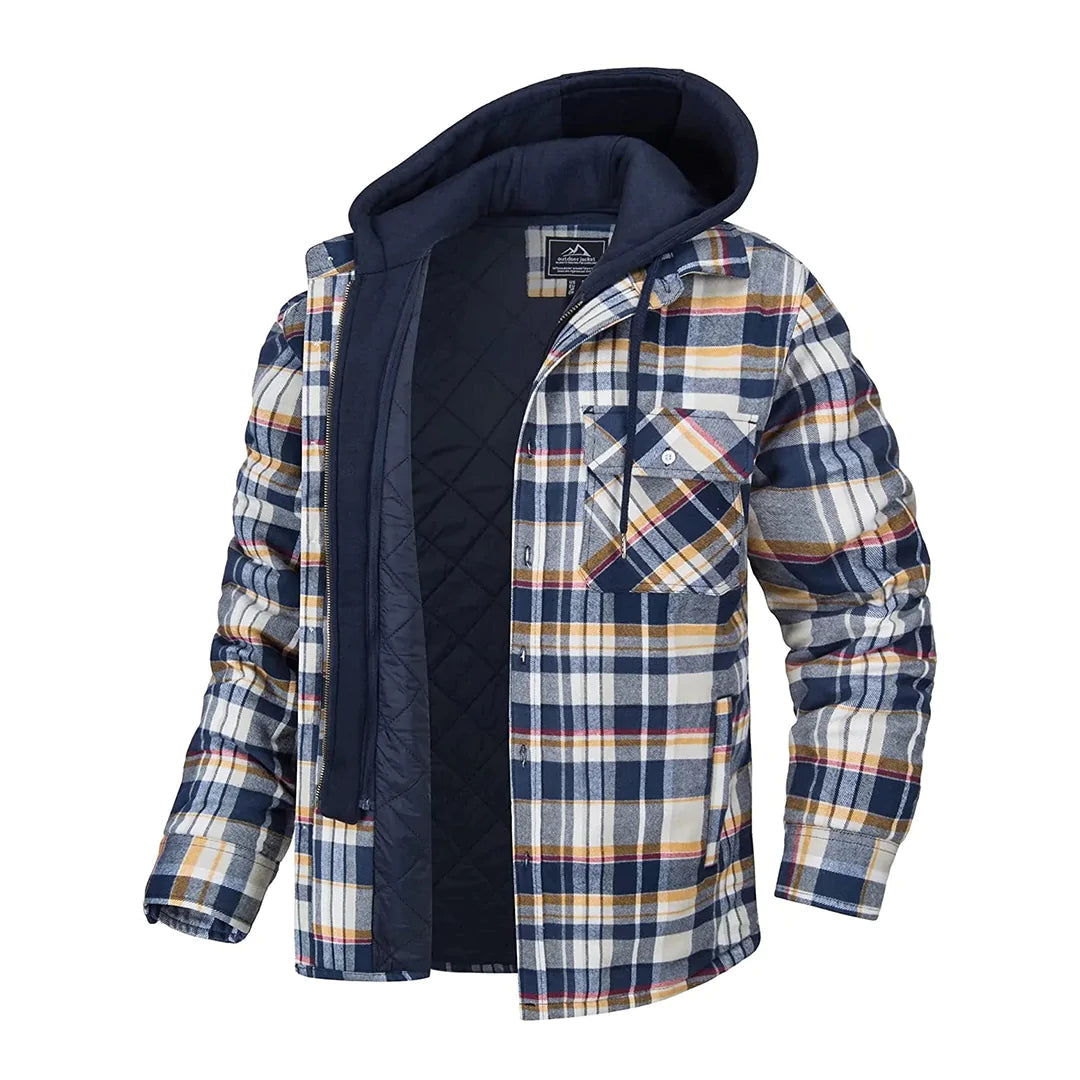 Mune | Checked Men's Coat with Classic Touch