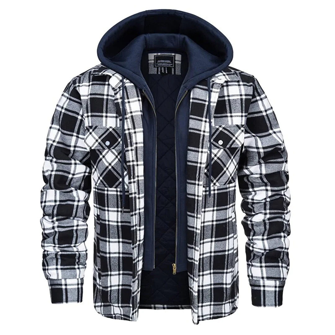 Mune | Checked Men's Coat with Classic Touch