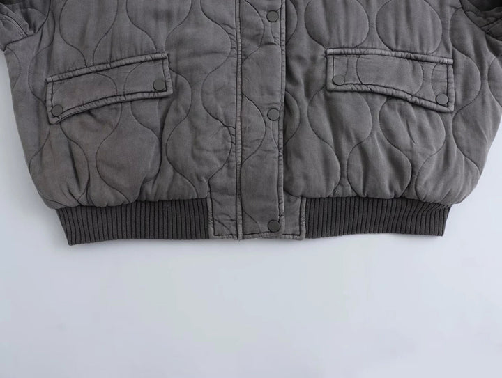 Mune | Gray Bomber Jacket Women - Casual, Trendy & Comfortable