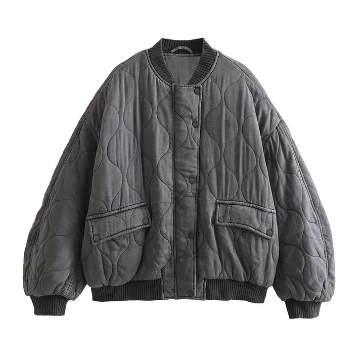 Mune | Gray Bomber Jacket Women - Casual, Trendy & Comfortable