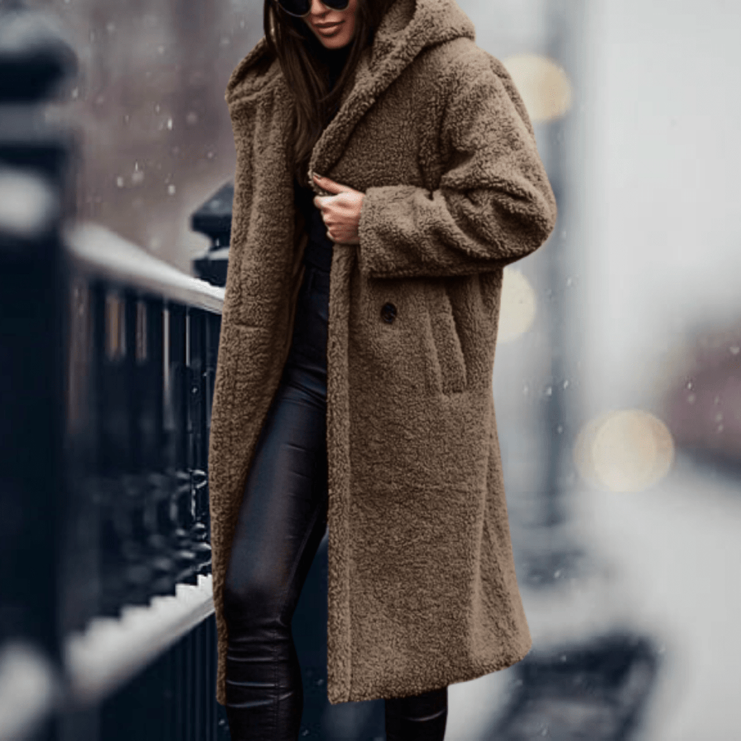 Mune | Faux Fur Lined Jacket with Hood for Women