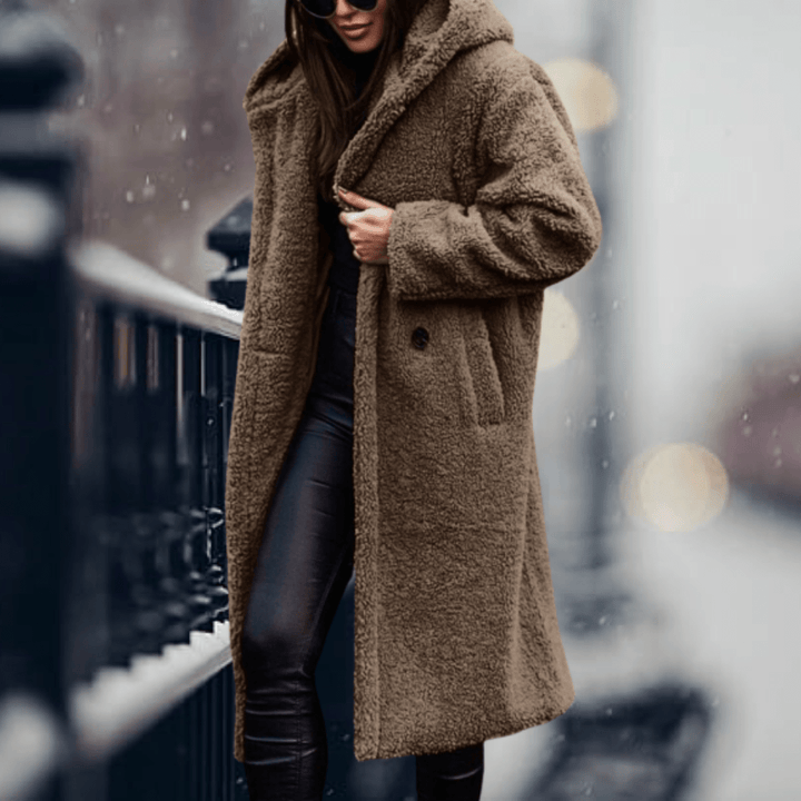 Mune | Faux Fur Lined Jacket with Hood for Women