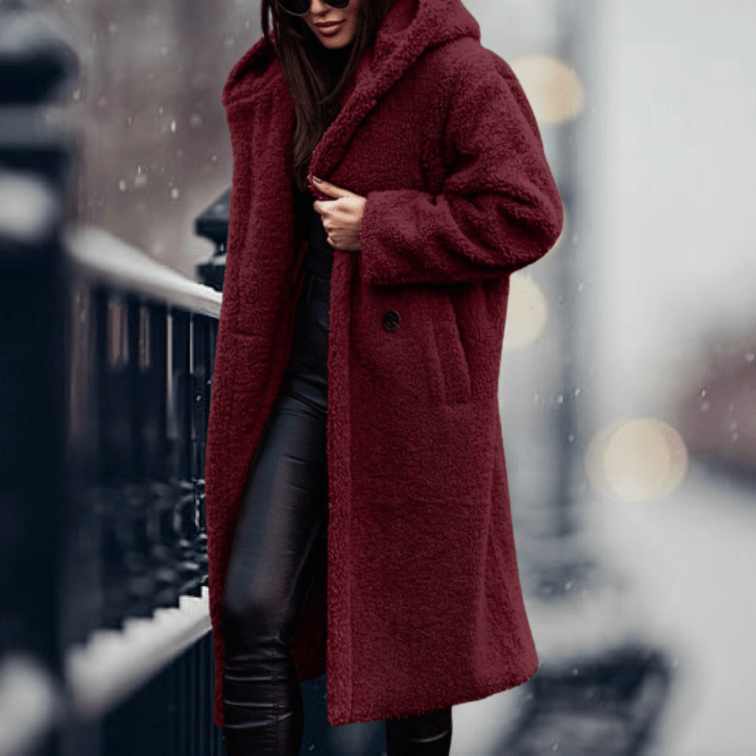 Mune | Faux Fur Lined Jacket with Hood for Women