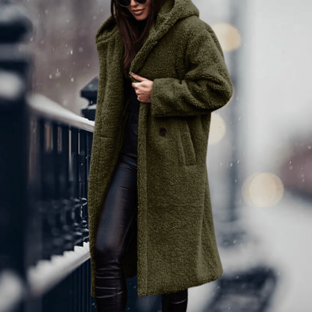 Mune | Faux Fur Lined Jacket with Hood for Women