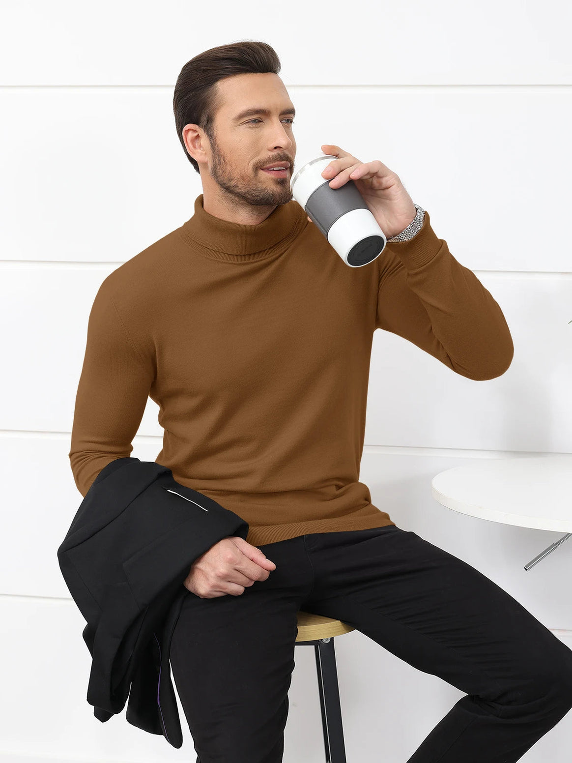 Mune | Roll Neck Sweater - Men's Slim Fit