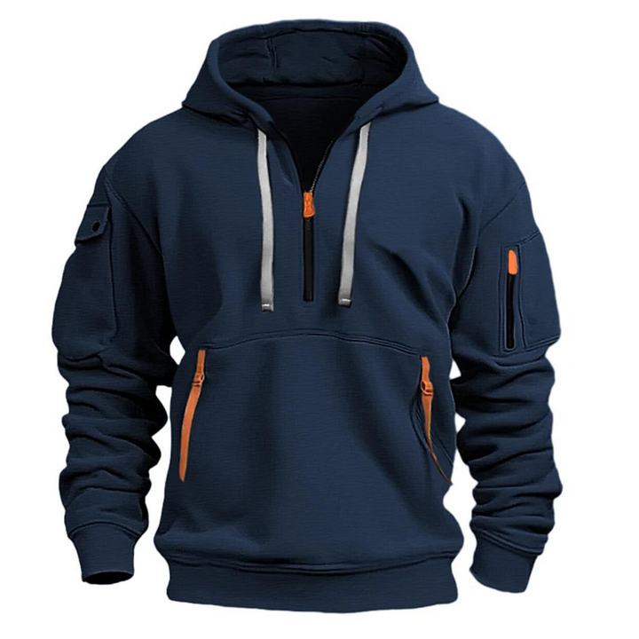 Men’s Long Sleeve Utility Pocket Style Hoodie