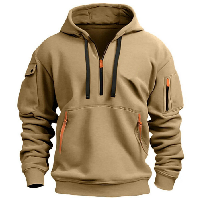 Men’s Long Sleeve Utility Pocket Style Hoodie