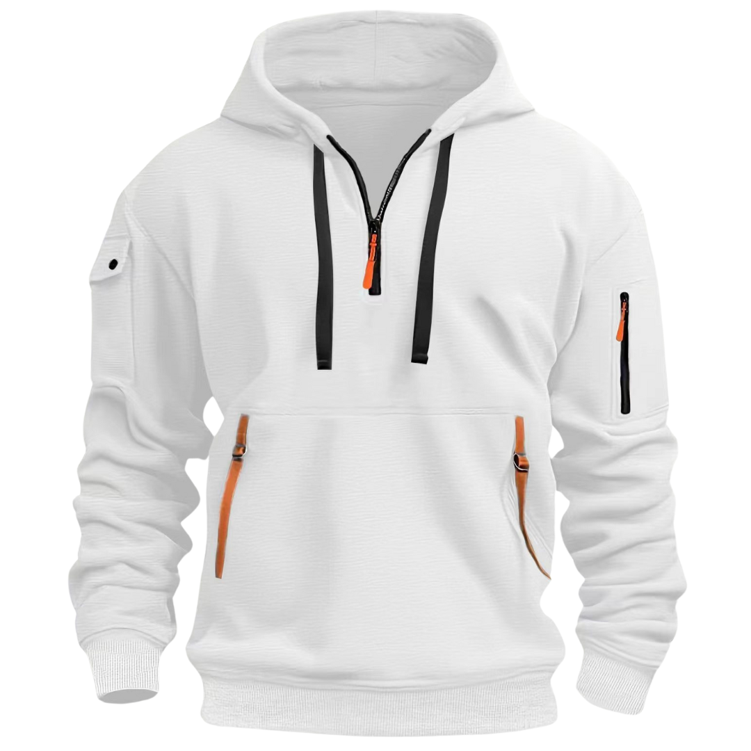 Men’s Long Sleeve Utility Pocket Style Hoodie