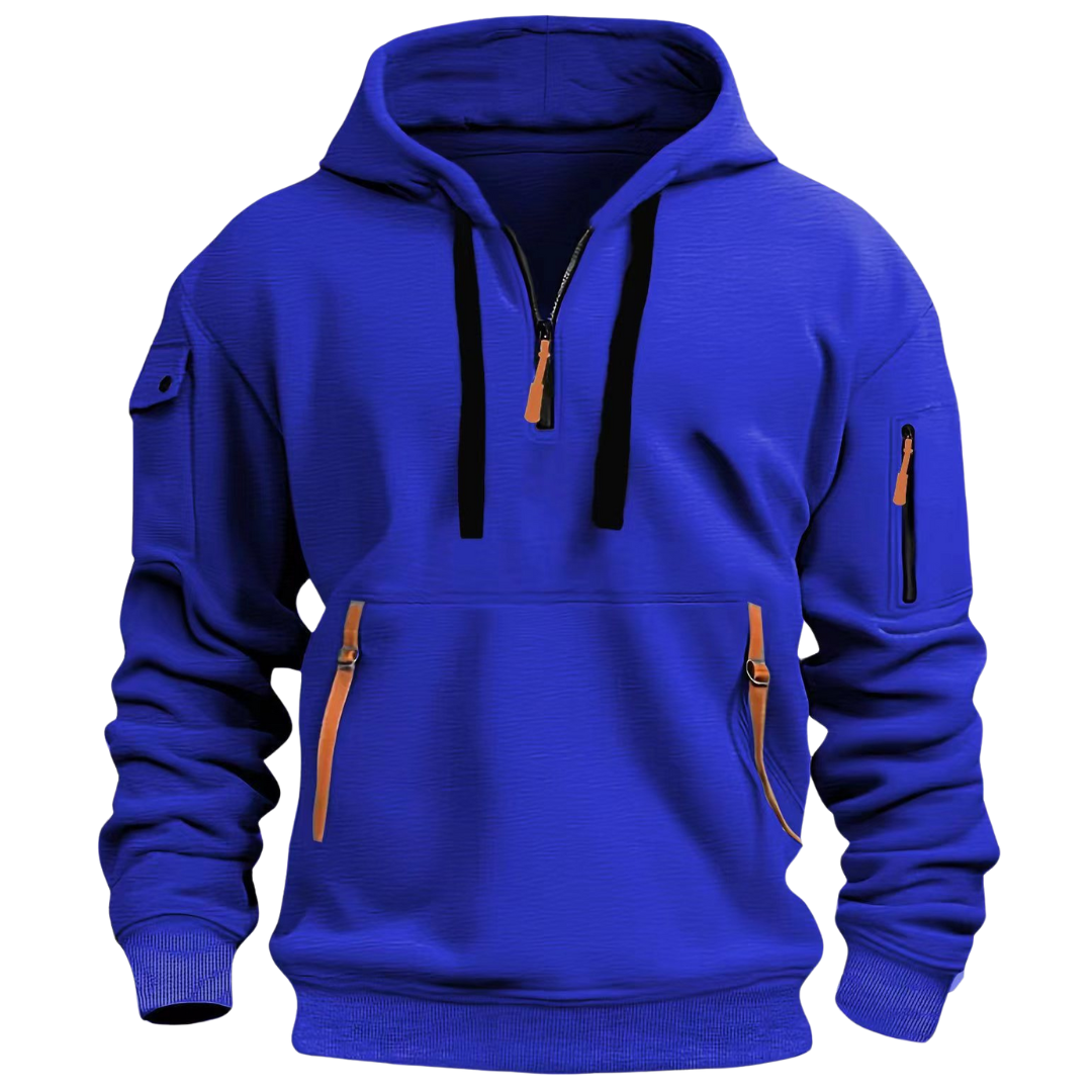 Men’s Long Sleeve Utility Pocket Style Hoodie