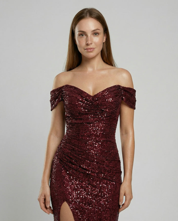 Elegant Off Shoulder Evening Dress Women