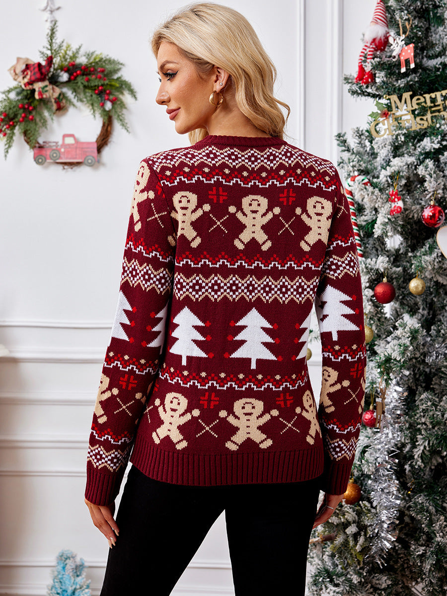 Mune | Christmas Knit Cardigan Women Knitted with Christmas Design