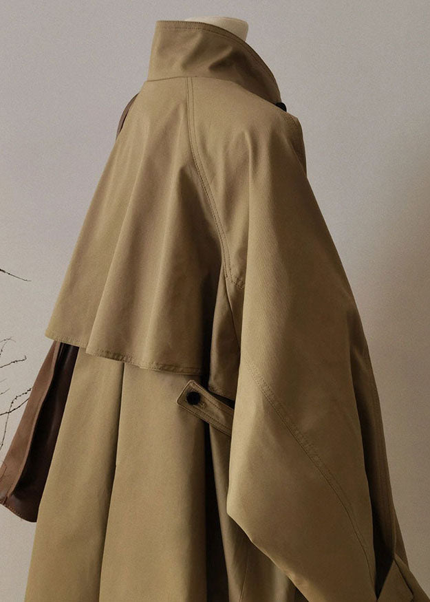 Mune | Women's Trench Coat with Zipper and Long Sleeves
