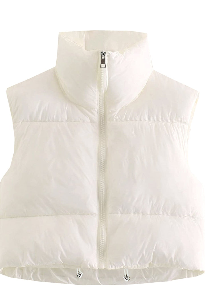 Mune | Women's Padded Vest with Zipper and High Collar