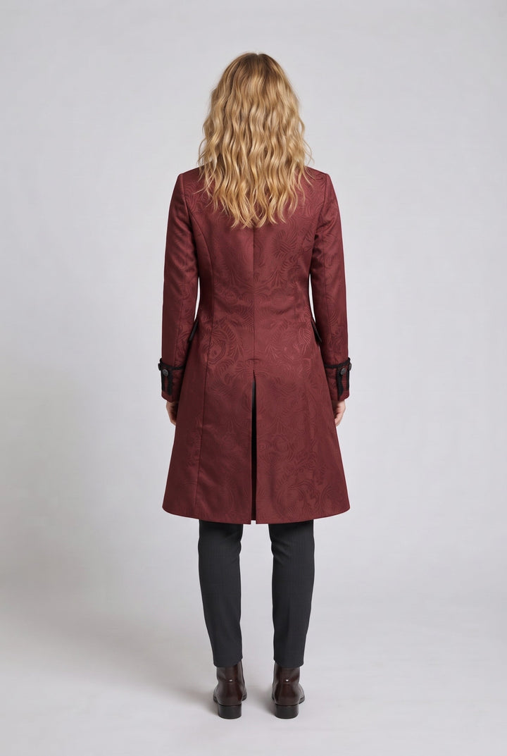 Ladies elegant tailcoat with elaborate jacquard pattern Mune Fashion