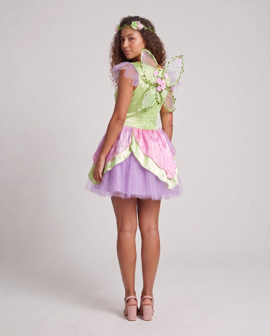 Ladies enchanting costume with tulle skirt and floral embellishments Mune Fashion