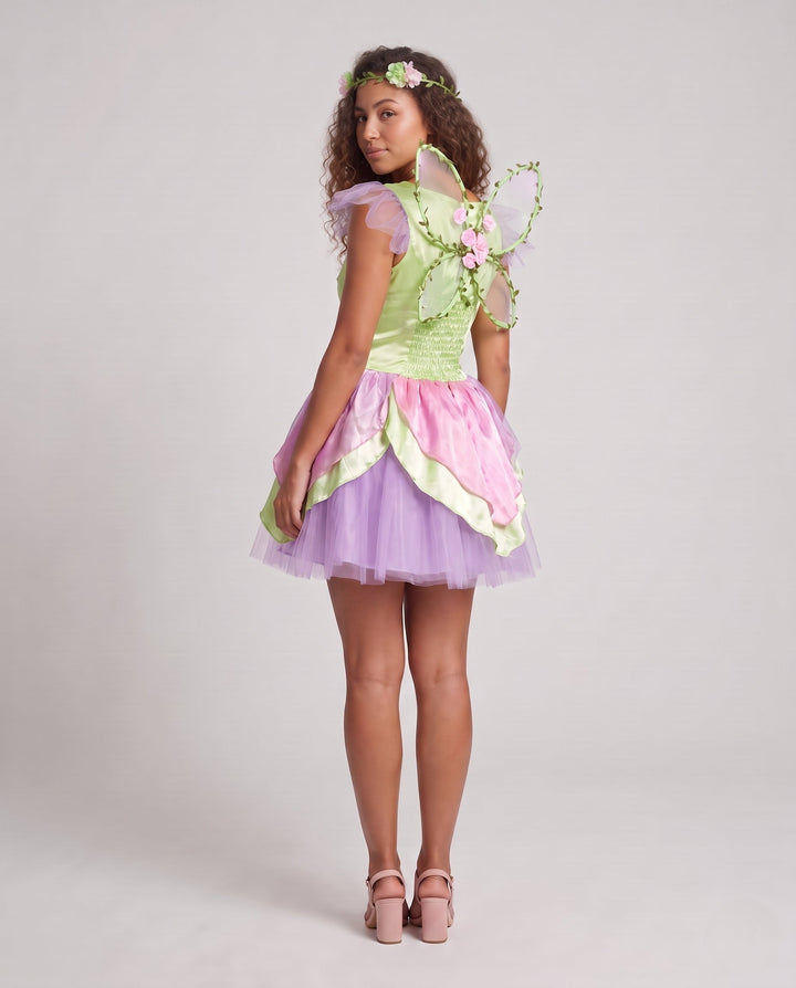 Ladies enchanting costume with tulle skirt and floral embellishments Mune Fashion