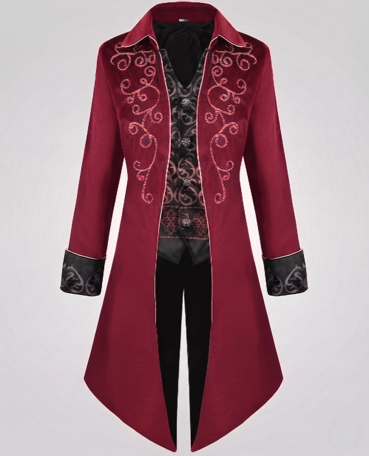 Women elegant tailcoat with elaborate embellishments and noble accents Mune Fashion