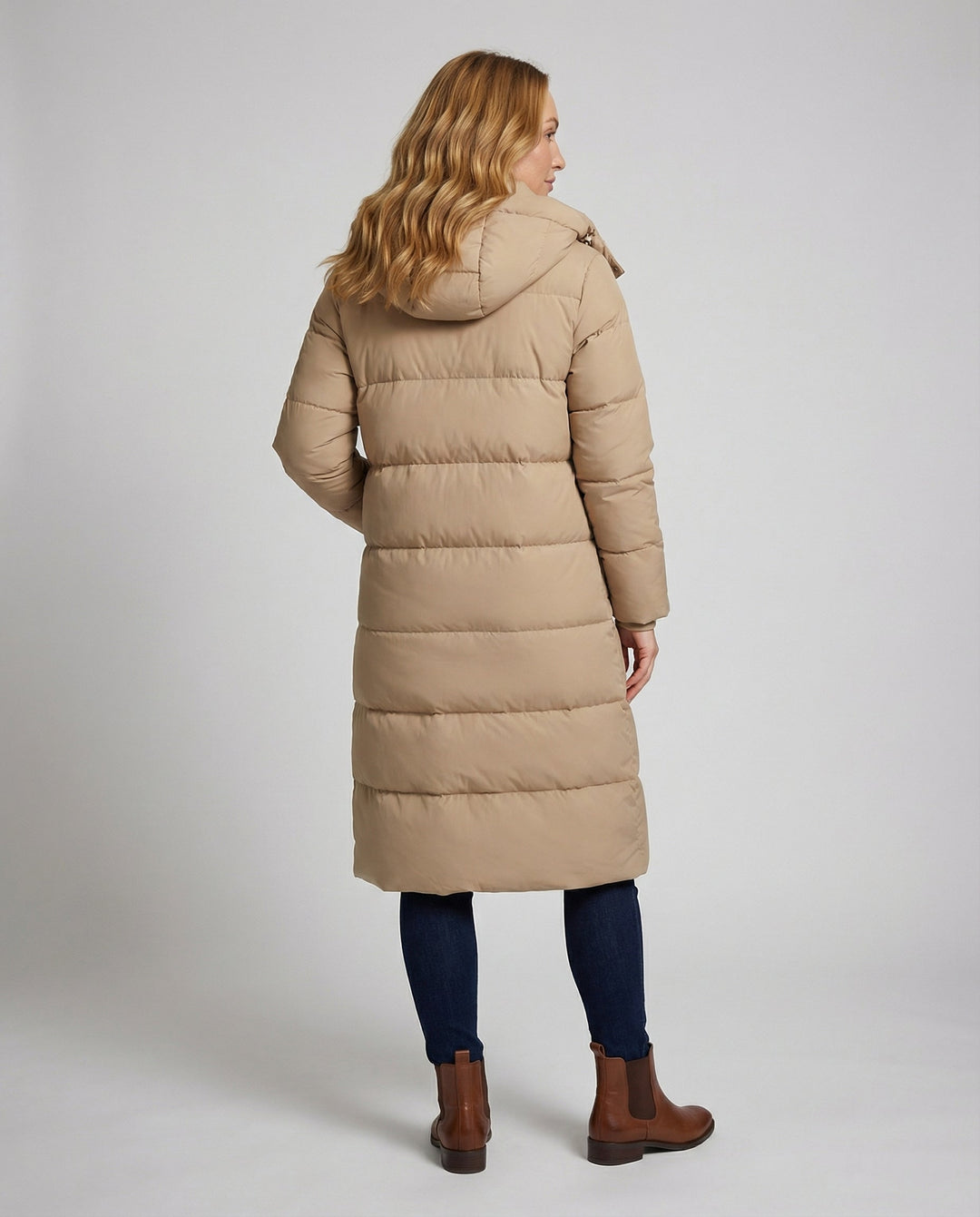 Winter coat ladies hood
