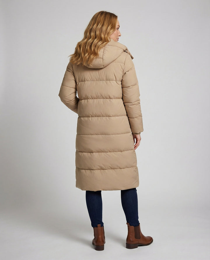 Winter coat ladies hood