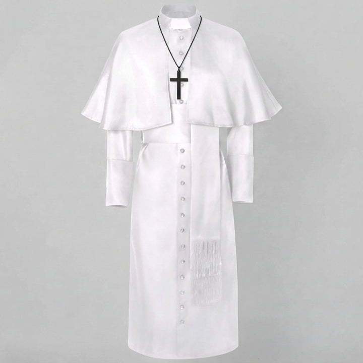 Women's Liturgical Robe with Elegant Collar and Stylish Cloak Mune Fashion