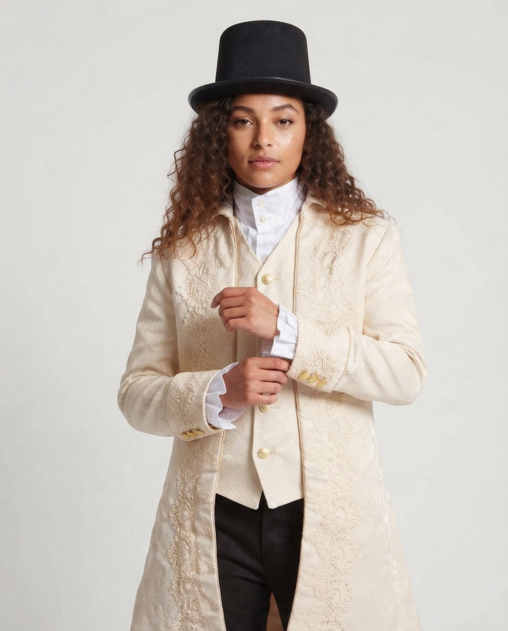 Women's elegant tailcoat jacket with elaborate decorations Mune Fashion