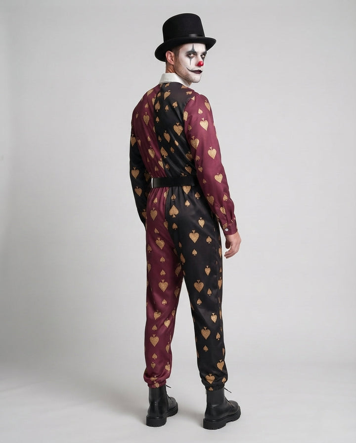 Men's Joker Costume in eye-catching design with playing cards motif Mune Fashion