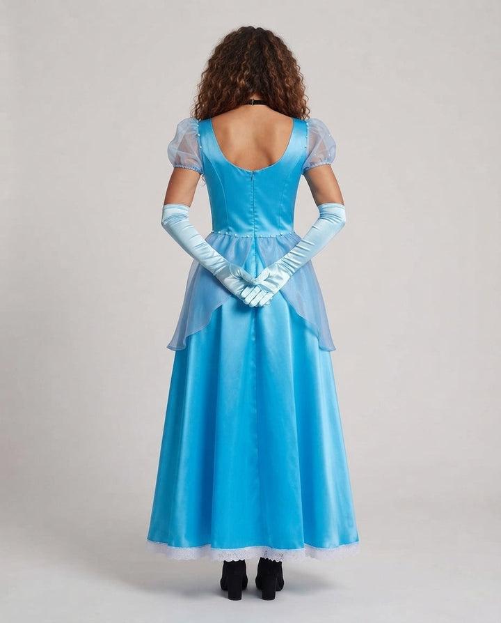 Women's enchanting ball gown with elegant overlay Mune Fashion