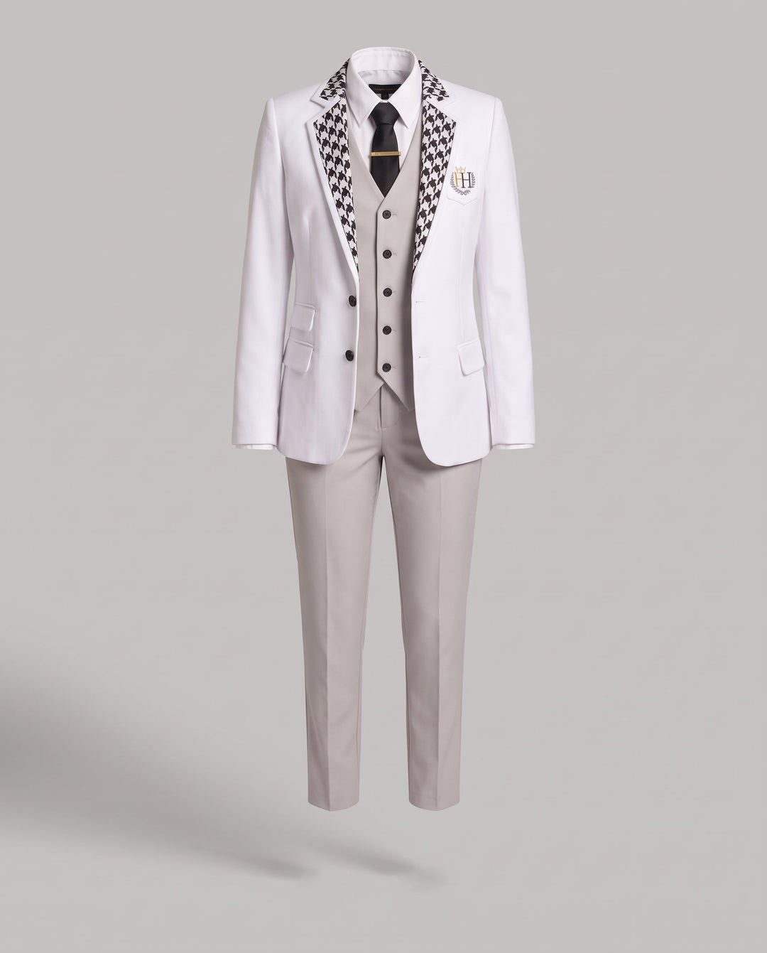 Women Elegant Blazer Outfit with Integrated Hoodie and Slim Pants Mune Fashion