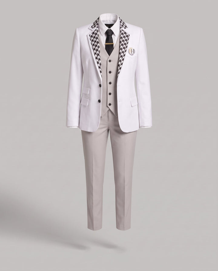 Women Elegant Blazer Outfit with Integrated Hoodie and Slim Pants Mune Fashion