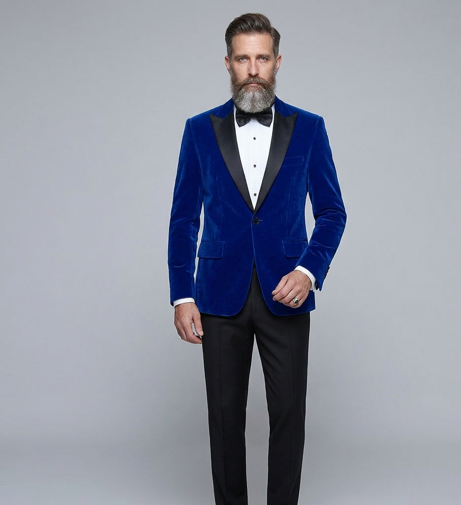 Mune Fashion | Velvet blazer for men with slim fit
