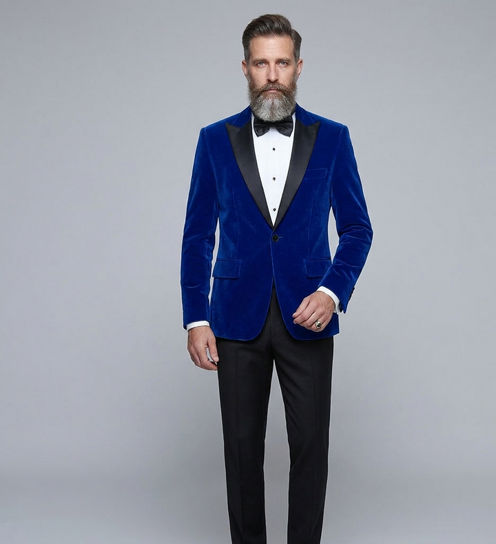 Mune Fashion | Velvet blazer for men with slim fit