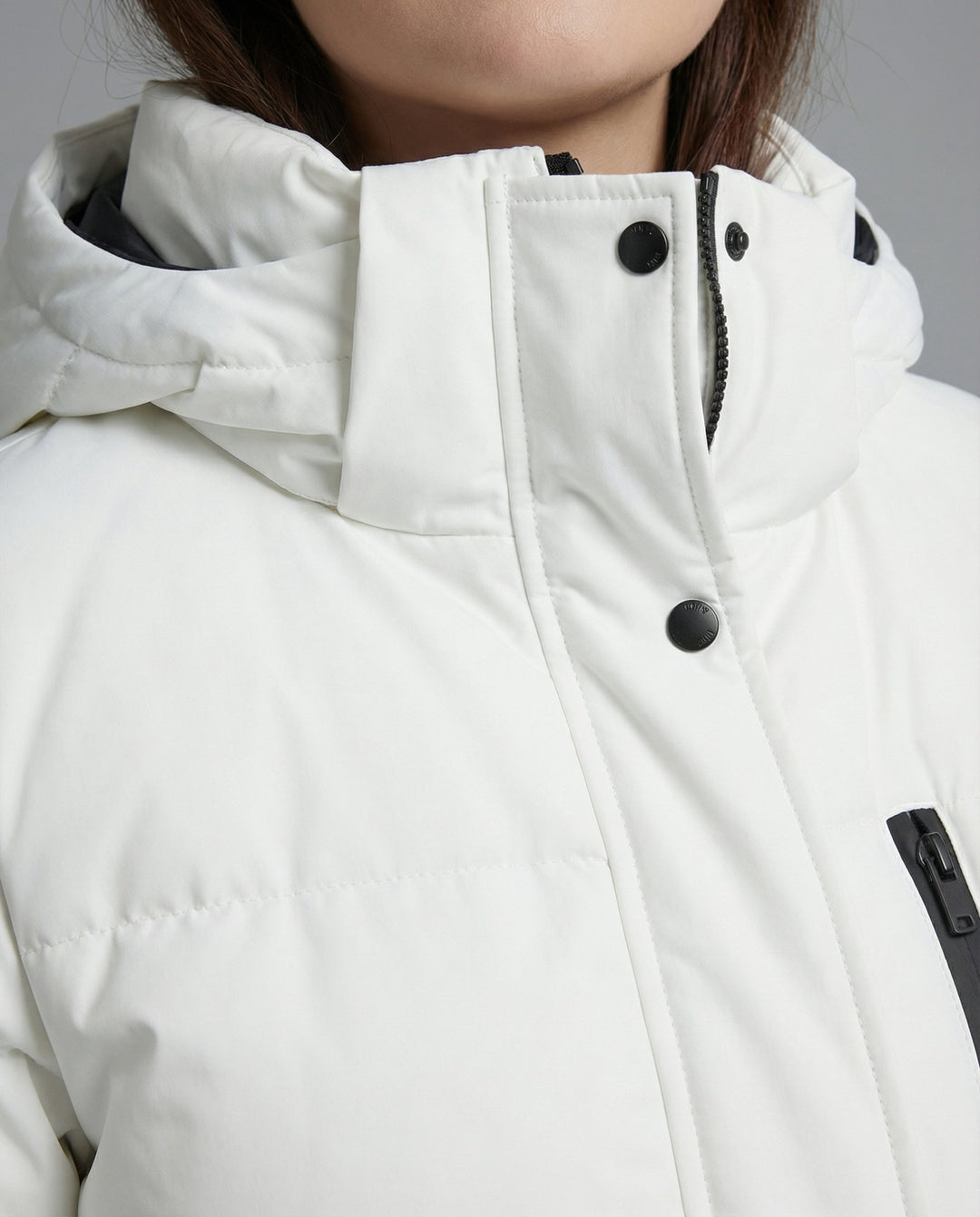 Long Plus Size Down Coat