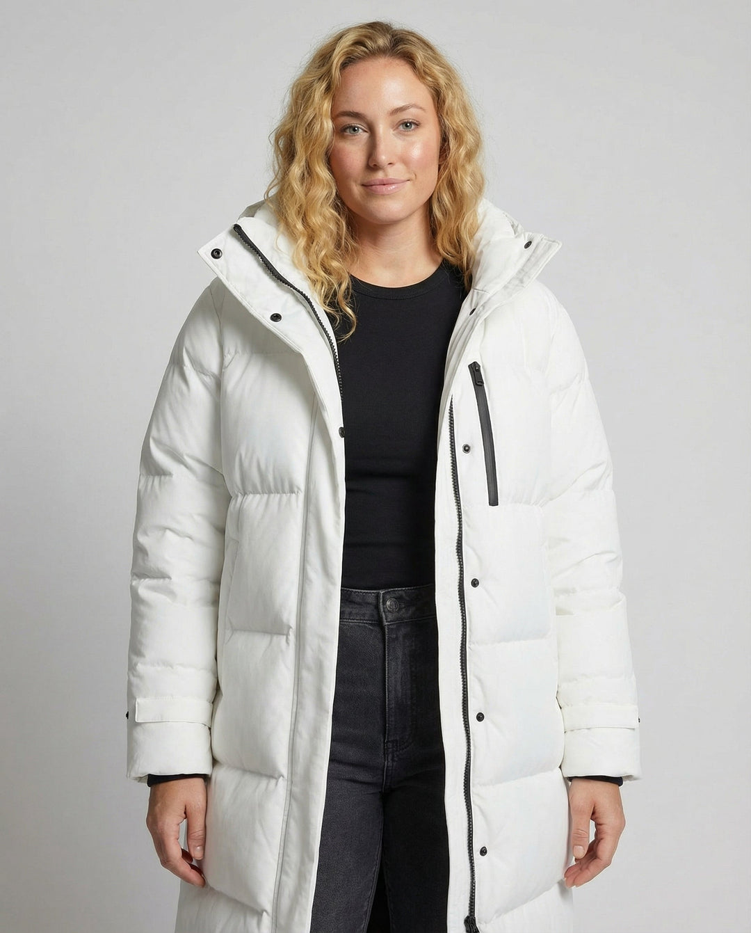 Long Plus Size Down Coat