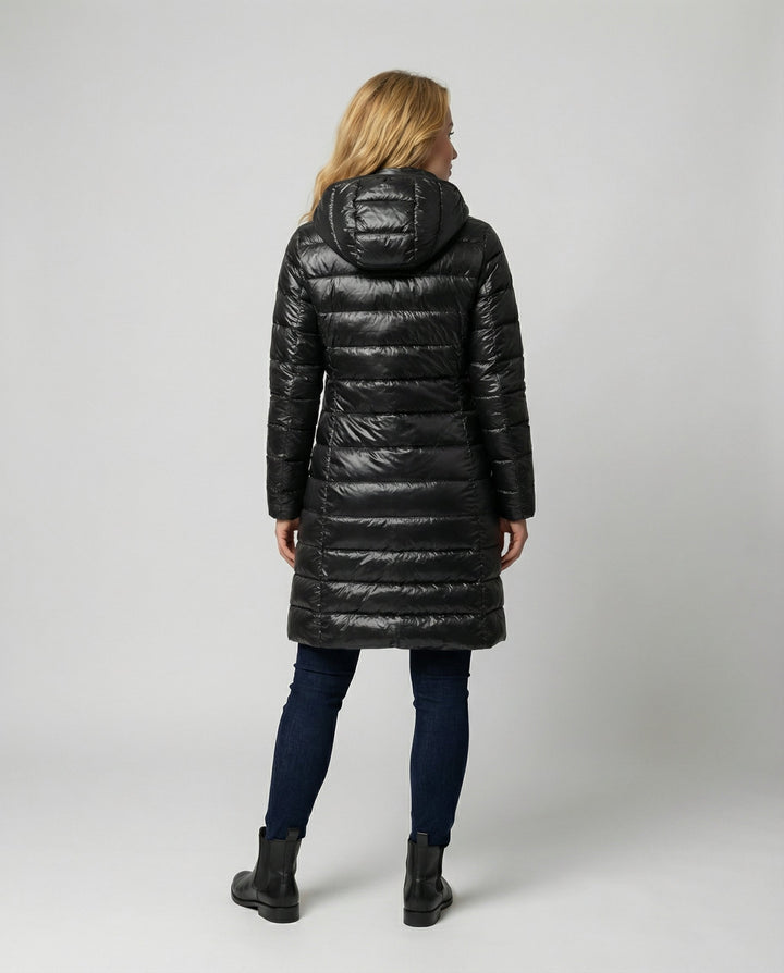 Women's ultra-light down jacket with hood