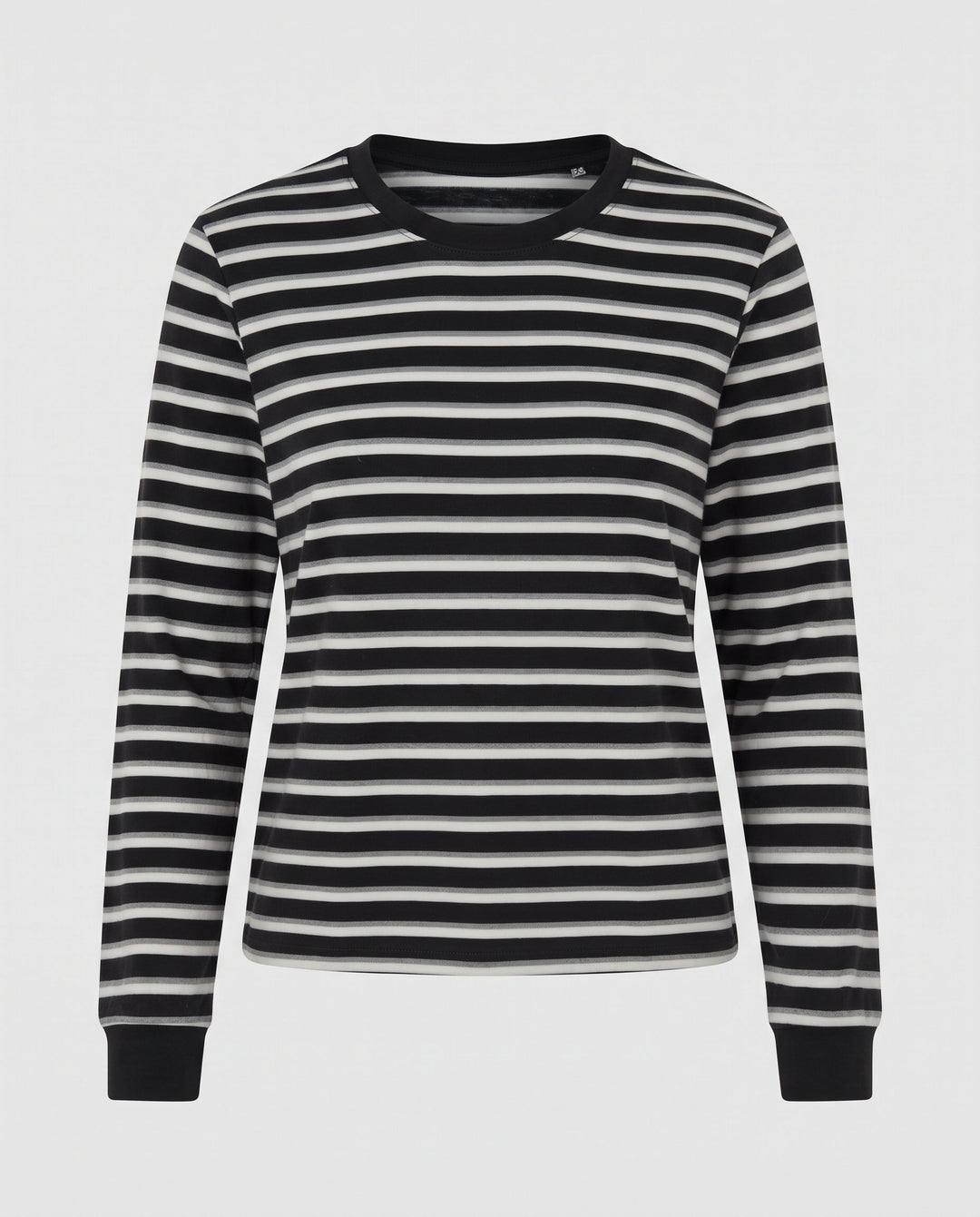 Women Casual Striped Long Sleeve Sweater Mune Fashion
