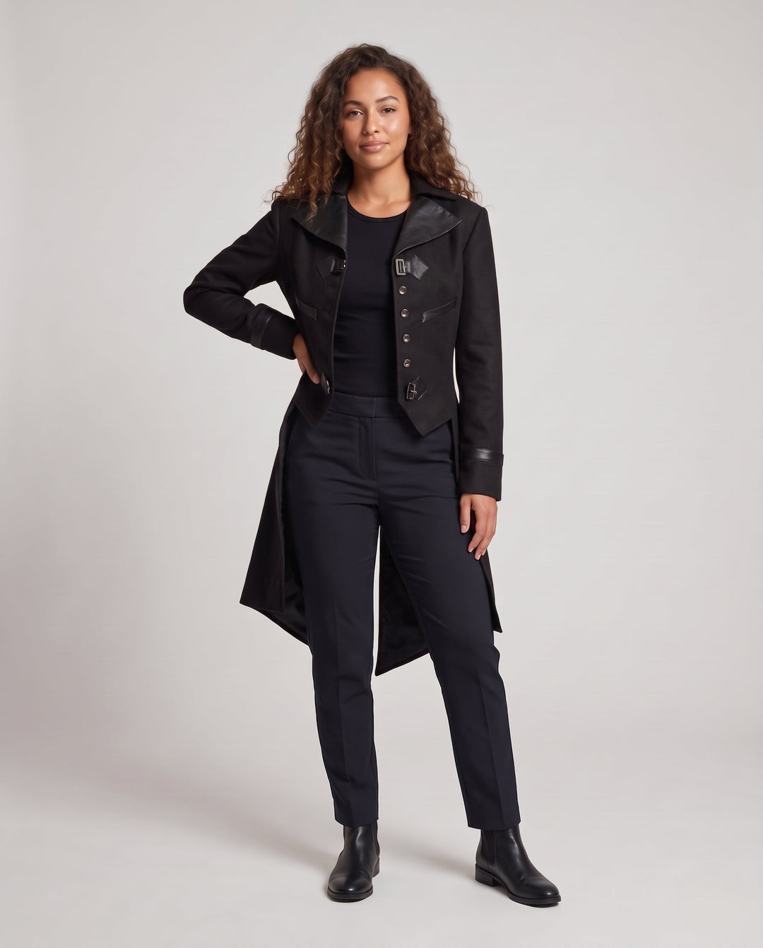 Women's Woven Suit with Ornate Details and Various Elements Mune Fashion