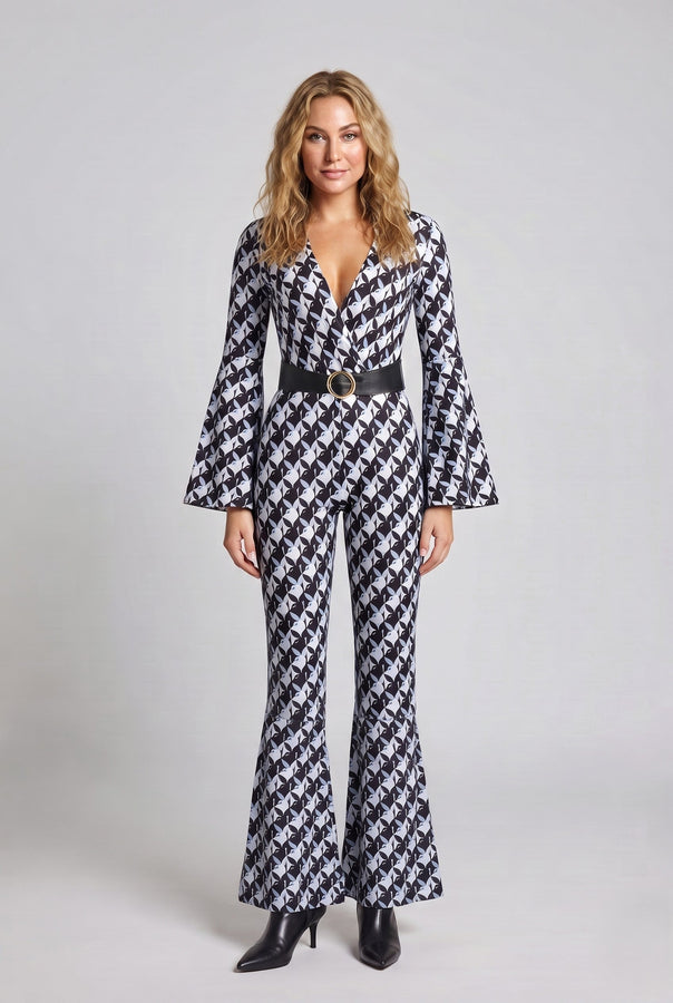 Women's Designer Jumpsuit with Wide Sleeve Mune Fashion