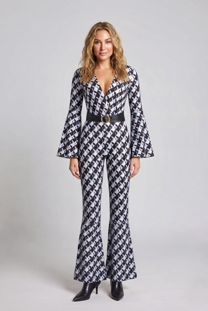 Women's Designer Jumpsuit with Wide Sleeve Mune Fashion