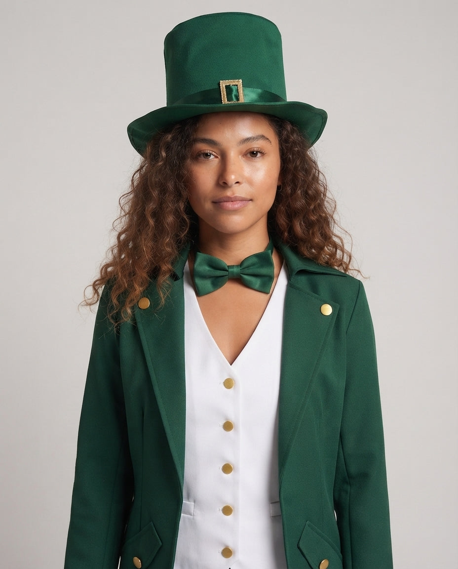 Women's costume set with tailcoat, top hat, and bow tie Mune Fashion