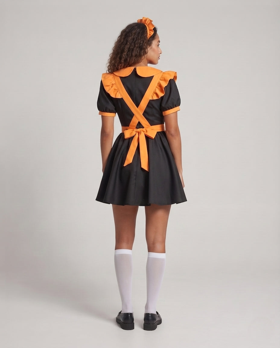 Women's playful maid dress with ruffle details Mune Fashion