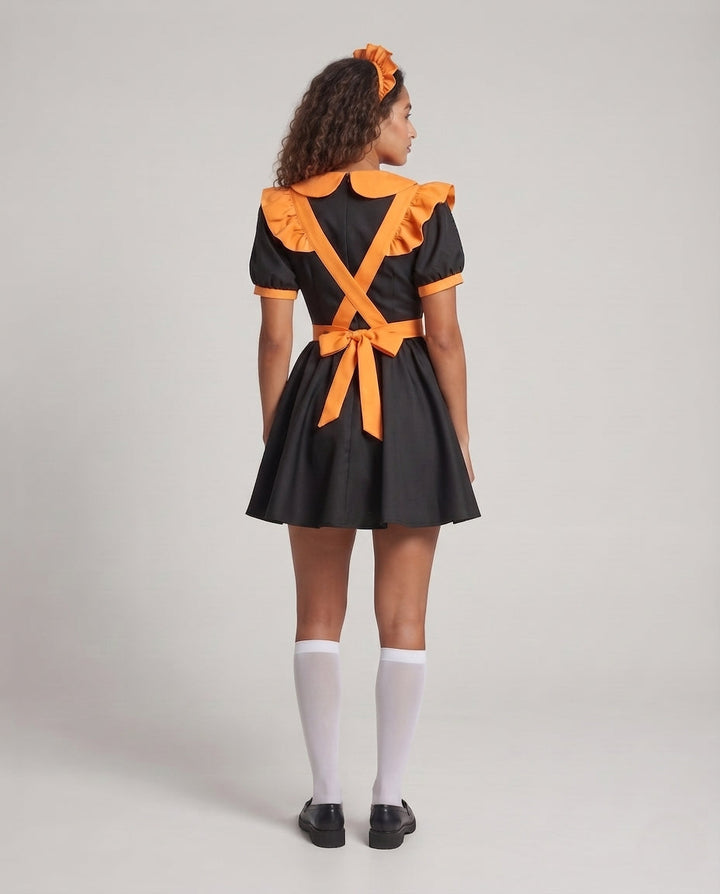 Women's playful maid dress with ruffle details Mune Fashion