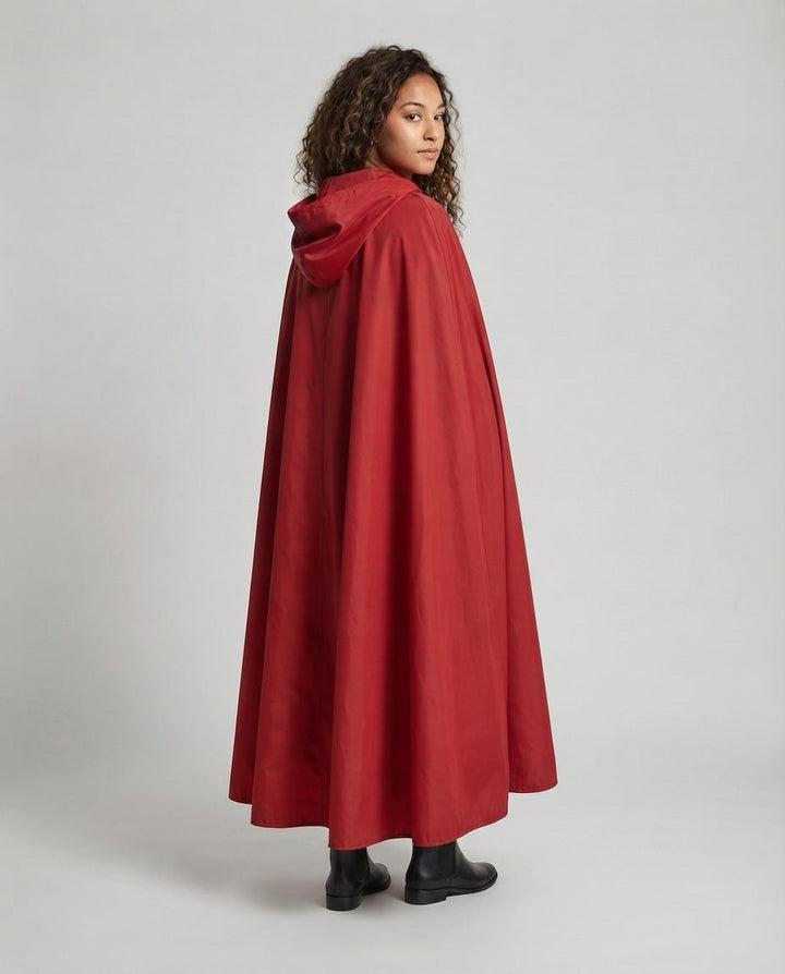 Ladies fairy-tale costume as Little Red Riding Hood with hood and ruffle details Mune Fashion