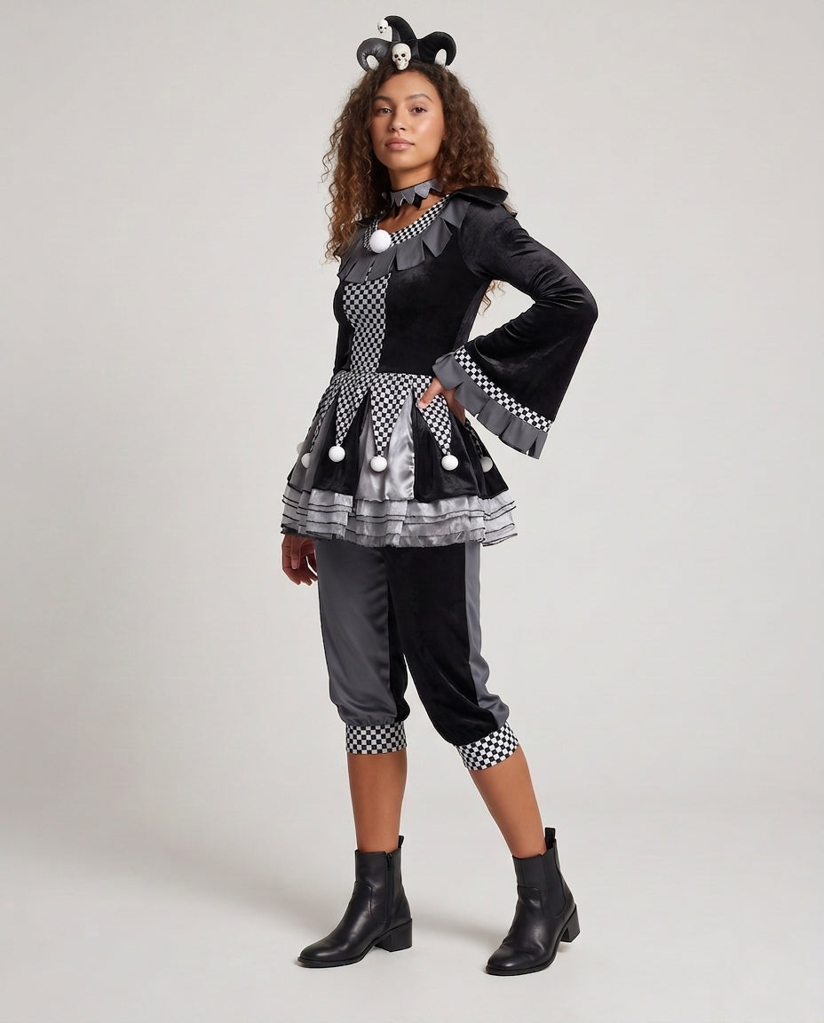 Women's clown costume with sophisticated detailing Mune Fashion