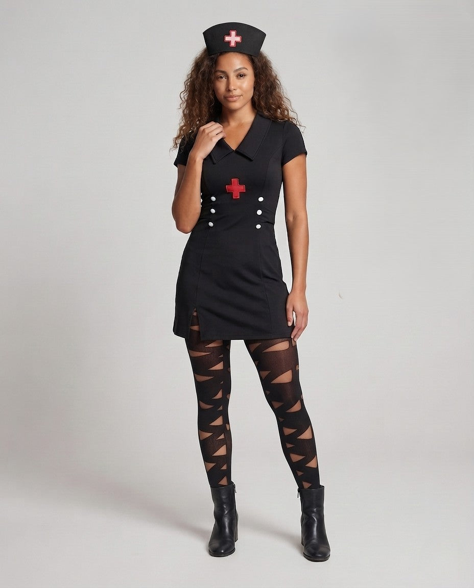 Women's Seductive Nurse Costume with Accessories Mune Fashion